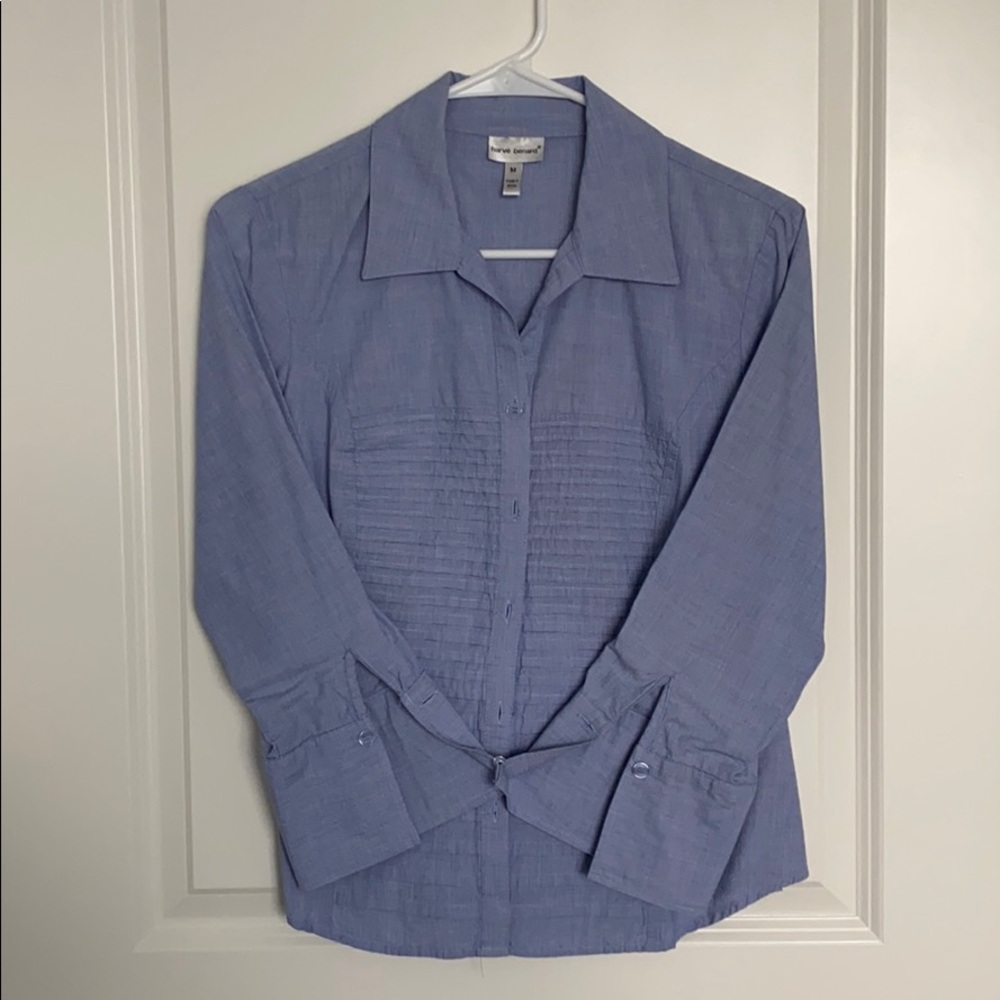 Button up “denim” shirt